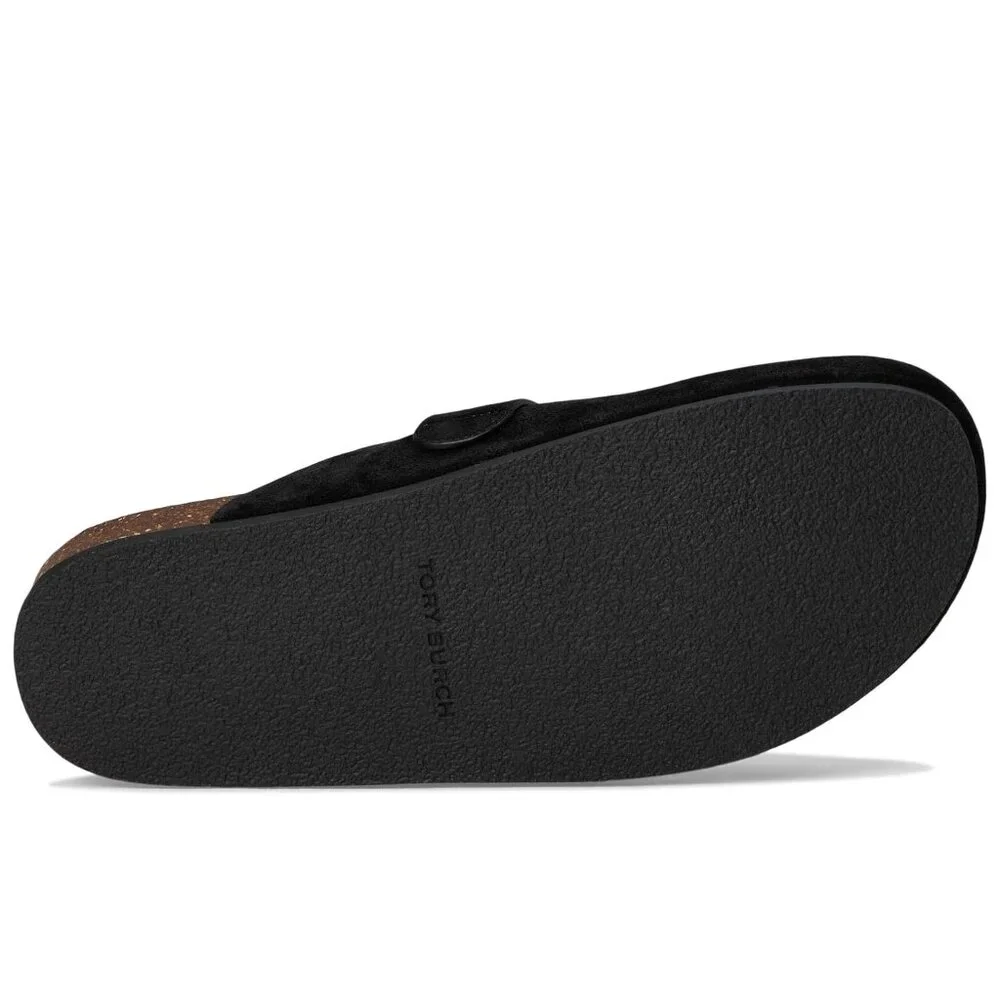 Tory Burch Suede Mellow Mule – Black